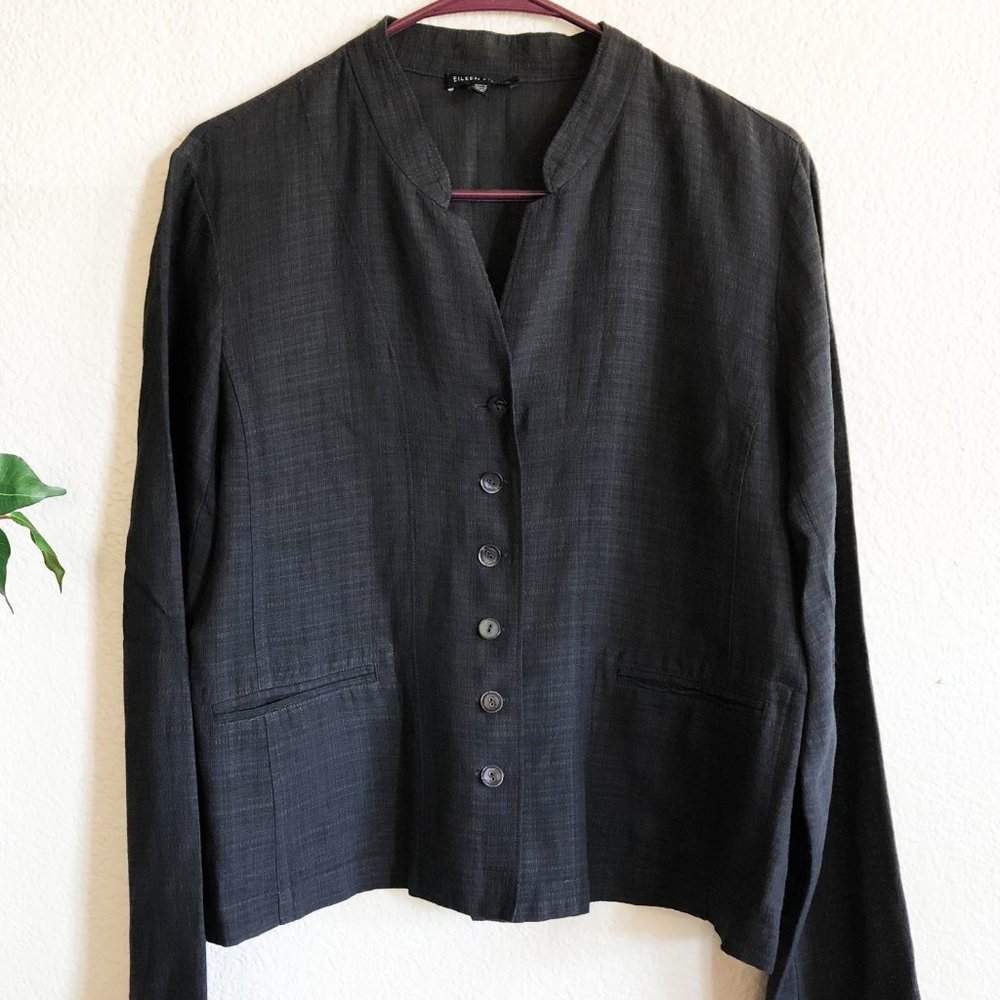 Eileen Fisher Charcoal Gray Blazer size M❤️SOLD